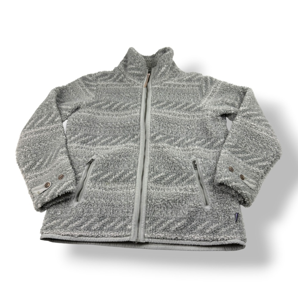 Patagonia Mens XL Grey Los Gatos Full Zip Fleece Jacket Textured High Pile 0762